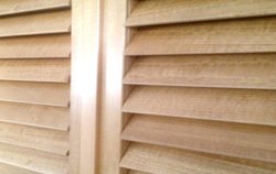 White Teak Shutters